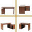 Bureau en L 55 po Mid-Century