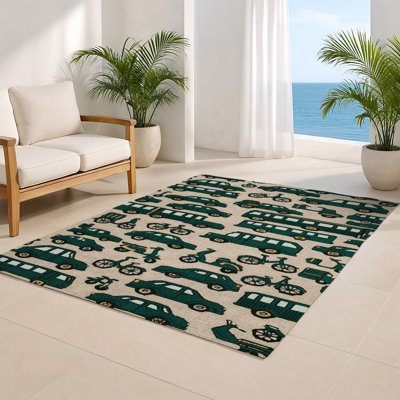 Tapis intérieur et extérieur beige Transport