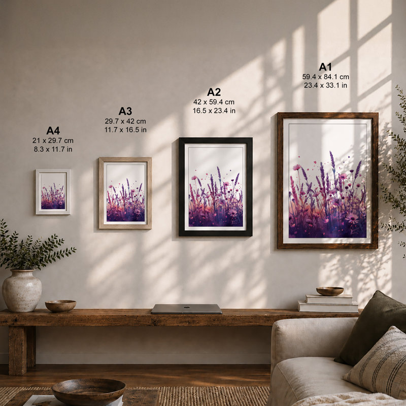 Lavender Twilight Botanical - Print, Unframed, A3 - 42.0 x 29.7 cm