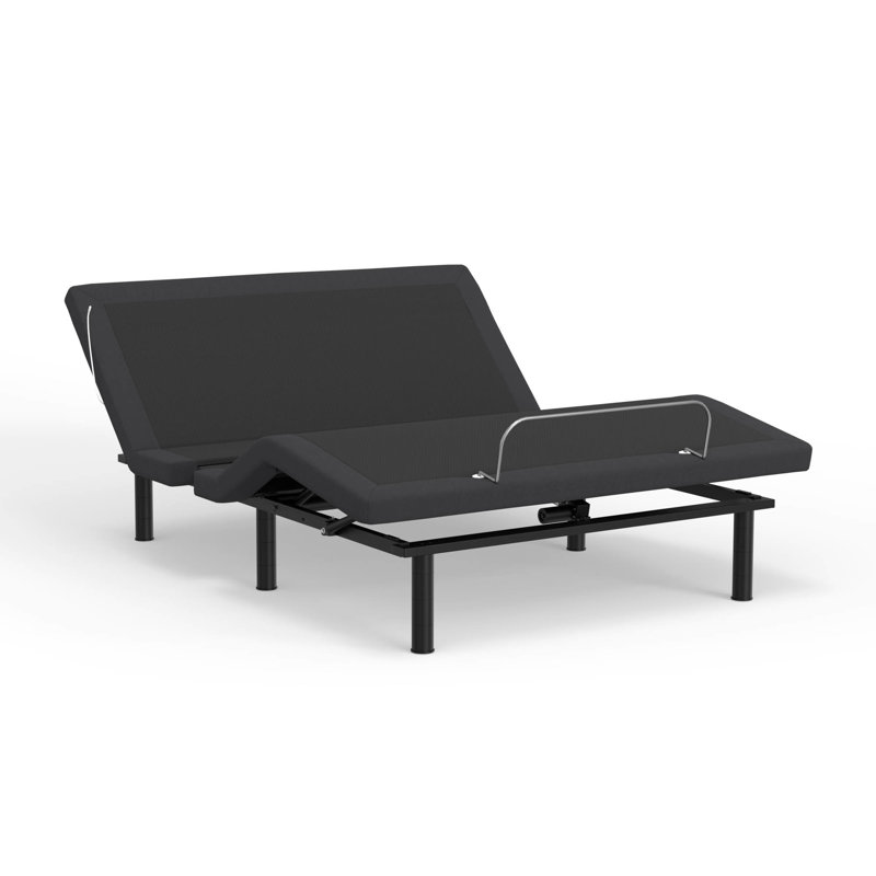 Lit réglable à commande vocale pour grand lit avec ambiance zéro et DEL avec base de gravité préréglée