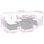 62cm Wide Patio Sofa with Cushions