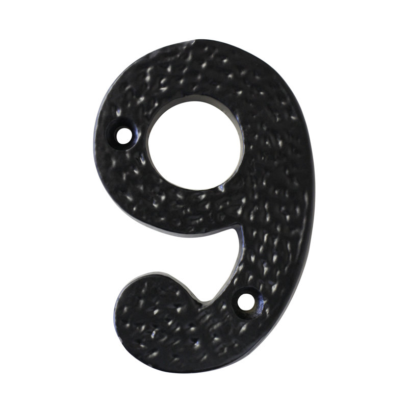 Numéro de maison 3 po, Noir, 9