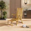 Dimmitt Reclining Bamboo Sun Lounger-1385550530