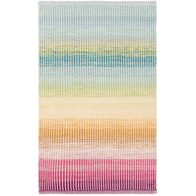 Watercolor Horizon Handwoven Cotton Rug