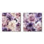 Motif victorien éthéré floral délice - ensemble de 2 collages floraux carrés-101855138-101855140