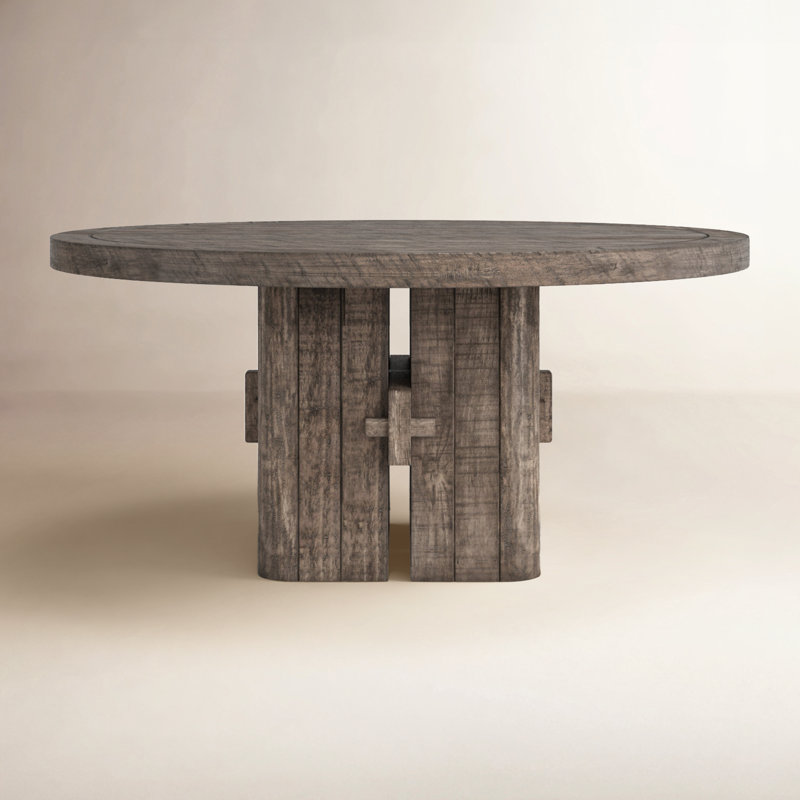 Armino 60" Solid Wood Dining Table, Gray