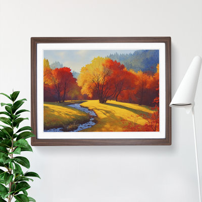 Autumn Forest In Watercolour Vol.1 1 Piece Single Picture Frame Wall Art
