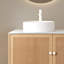 Lavabo de salle de bain circulaire en céramique