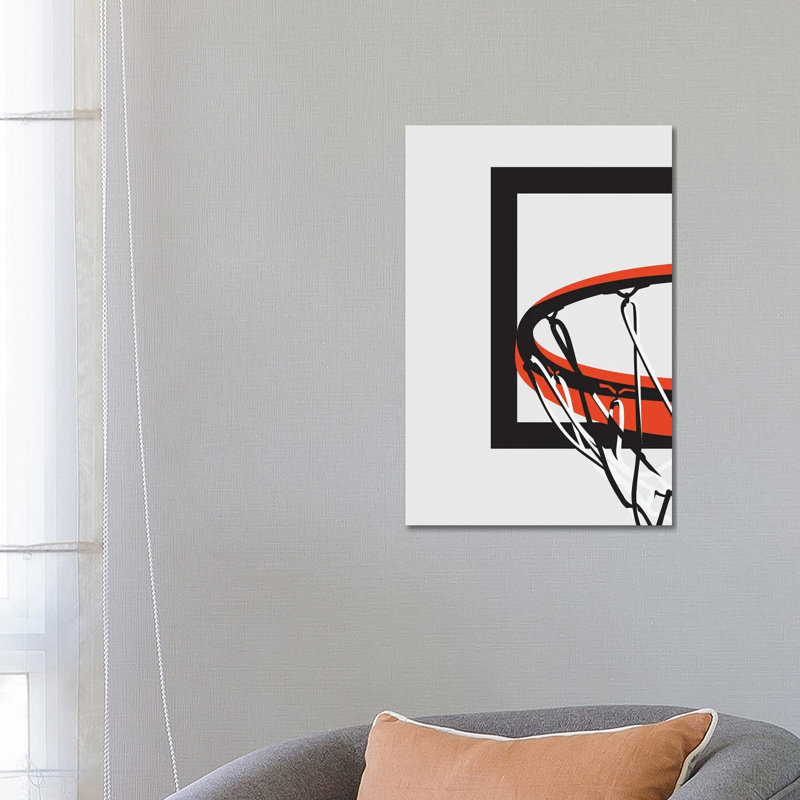 Basketball Hoop by Avesix - Wrapped Canvas Print, 66.04 cm H x 45.72 cm W