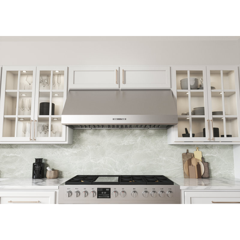 Zephyr Tidal II 700 CFM Wall Mount Range Hood with LED Light in Stainless Steel, 36"