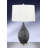 Bolzano 28" Grey Bubbled Glass Table Lamp