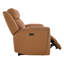 Canapé inclinable électrique Mejas 87,01 po en cuir véritable avec appui-tête réglable-124000590