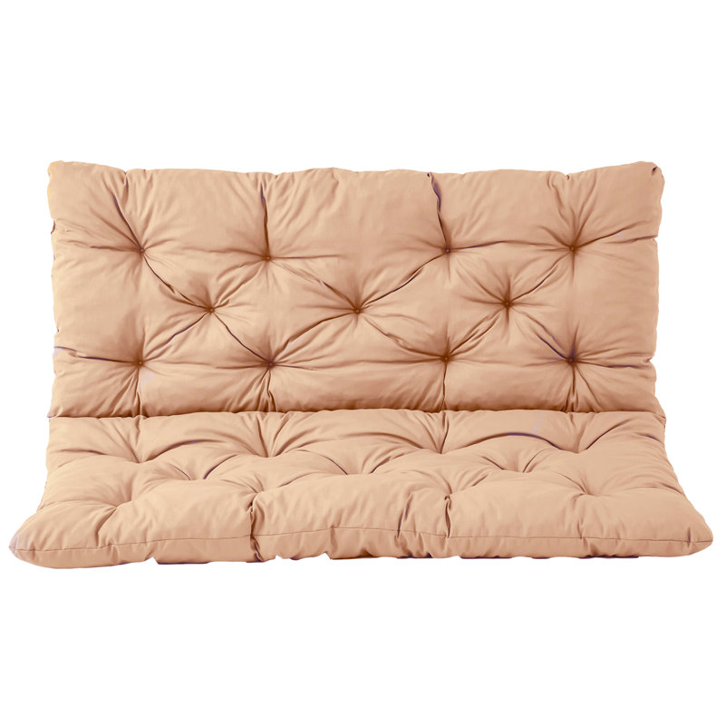 Miley Atlanta Seat with Backrest for Bench Garden Sofa Cushion, Sand