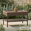 Rectangle Glass Top Outdoor Coffee Table - 76.2 cm W 46 cm D