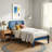 Allyannah Bustillo Modern Twin Platform Bed with Headboard-1293175412