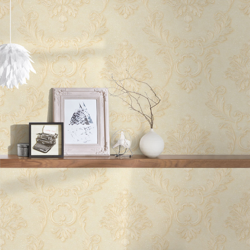 Shiey 10.05m x 53cm Matte Wallpaper Roll, Cream
