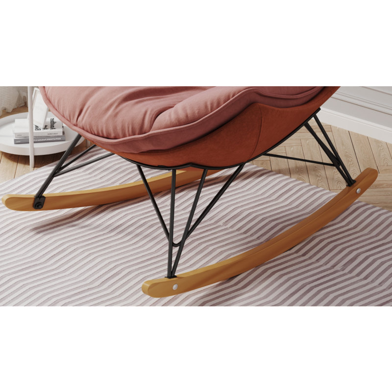 Fauteuil rembourré moderne Modern Luxury Rocchair, Rose