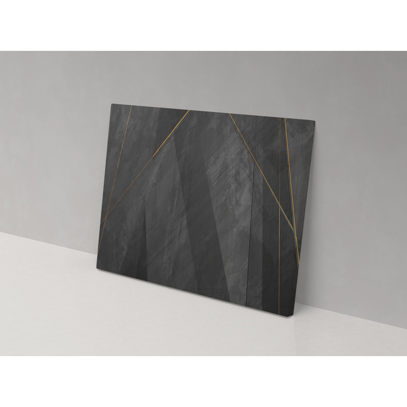 Granite - Wrapped Canvas Painting, 102cm H x 153cm W x 4cm D