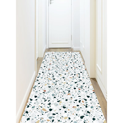 Avilynn Terrazo Black/Beige/Yellow Indoor/Outdoor Rug