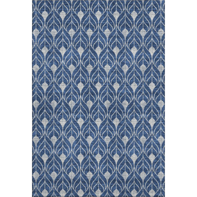 Premium Machine Washable Prisco Navy Rug