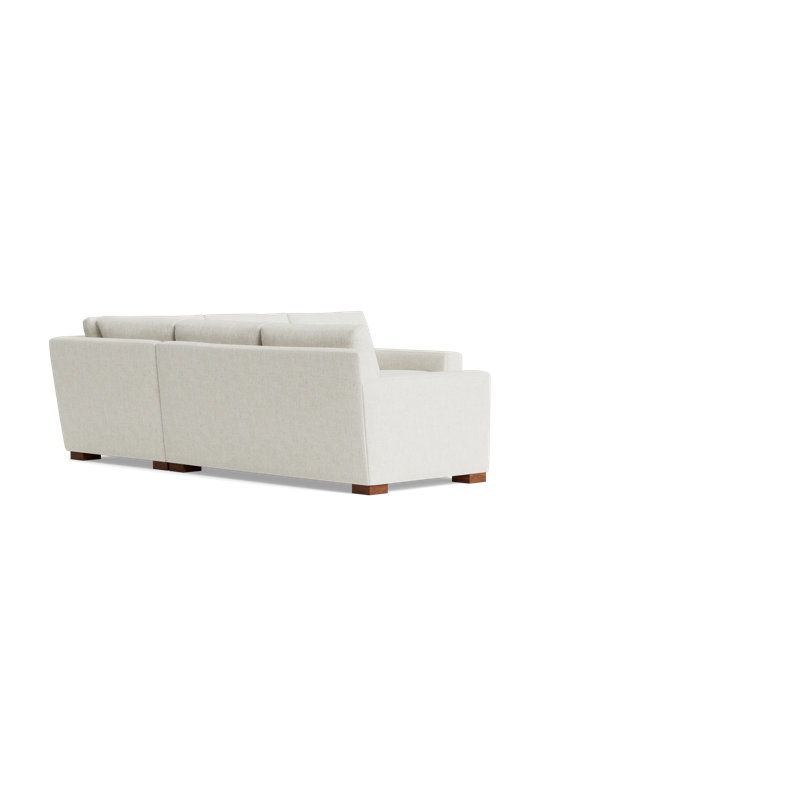 Catalina Sectional, Performance Chenille - Snow, Right Hand Facing