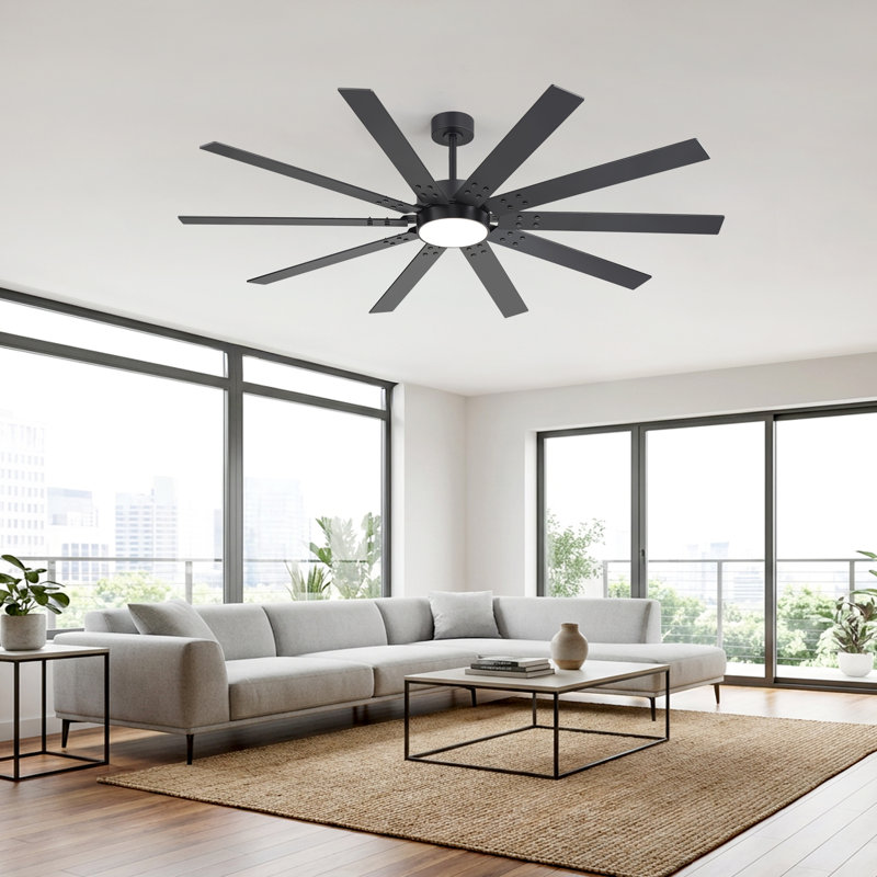 Ventilateur de plafond Modern Farmhouse, 72 po de largeur