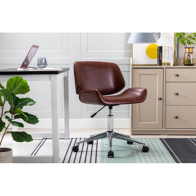 Chaise de bureau Amaka, Brun