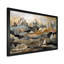 Gris et or géométrique Horizons I - art mural géométrique de la ville-88538470-88538471