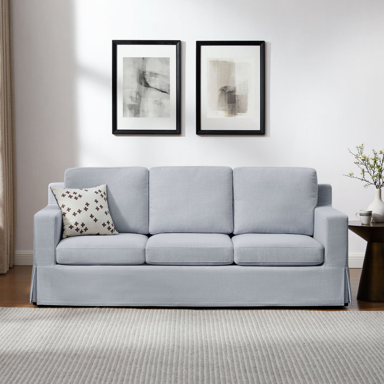 Aallaya 81.1" Track Arm Upholstered Slipcovered Sofa