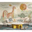 Papier peint pépinière, animaux mignons, alphabet amovible, décoration murale-138358481-138358484