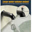 Ensemble de douche à main électrolytique noir 9 pouces pour baignoire