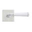 Bravura 840-7 St. Charles Dummy Lever on Square Contemporary  Rose in Satin Nickel
