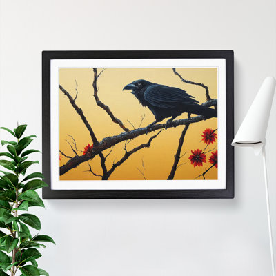 Victorious Crow Bird - Framed Print