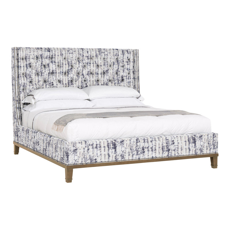 Michael Weiss Upholstered Wingback Bed, Ozark Marina, Hampton