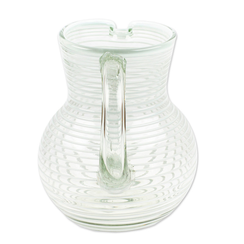 Blae Glass Pitcher