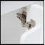 Meuble-lavabo simple 20 po avec plateau en céramique Nafas-2068865635