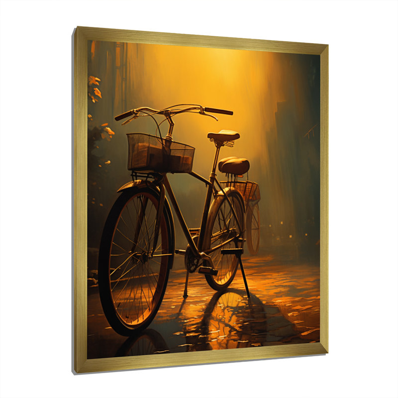 "Solada Bicycle Atmospher Rides An III", reproduction d'art sur toile, H 40 po x l 30 po x P 1,5 po, Encadrement doré