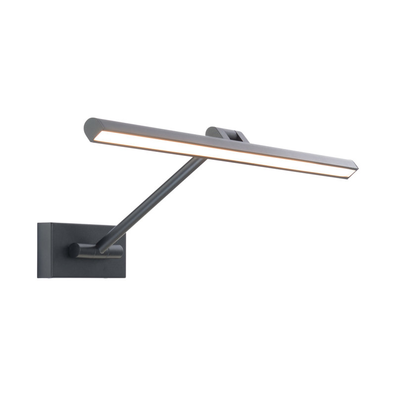 Reed 25In LED Adjustable Picture Light 3000K In Black, Black, 3" H x 11.4" W x 16.5" D