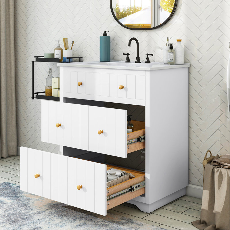 Meuble-lavabo moderne avec rangement spacieux et design élégant