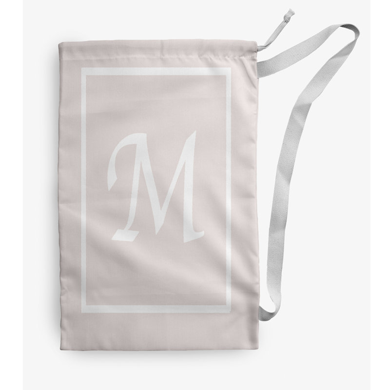 Fabric Laundry Bag with Handles, Medium (36" H x 28" W), Pink
