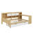 Full Wooden L-Shape Daybed With Cabinets And Two Storage Drawers-874913247