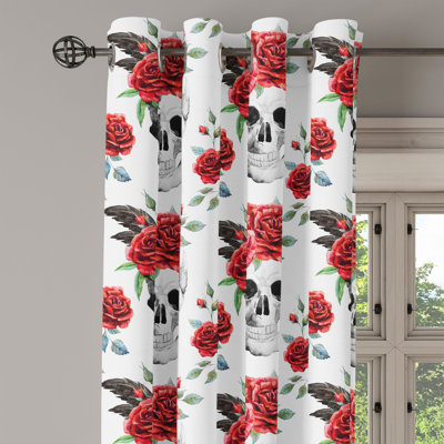 Sateen Blackout Curtains / Drapes Single Panel