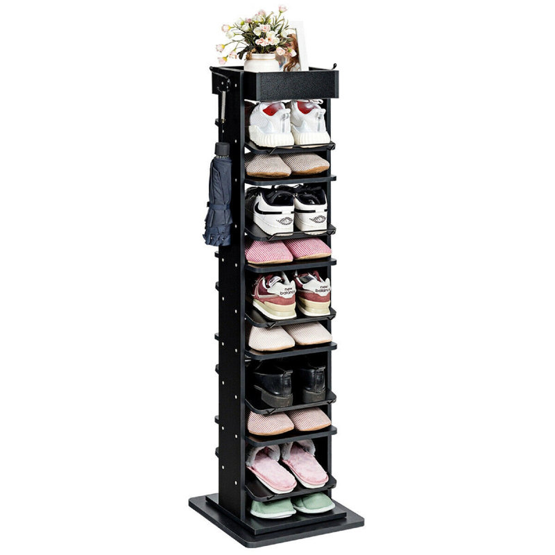 Hasbouck 10 Pair Stackable Shoe Rack