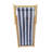 Populus Wood Sling Chair Blue Stripe Broad Blue Stripe (Color: Dark Blue) Folding Chaise Lounge Chair-898804802