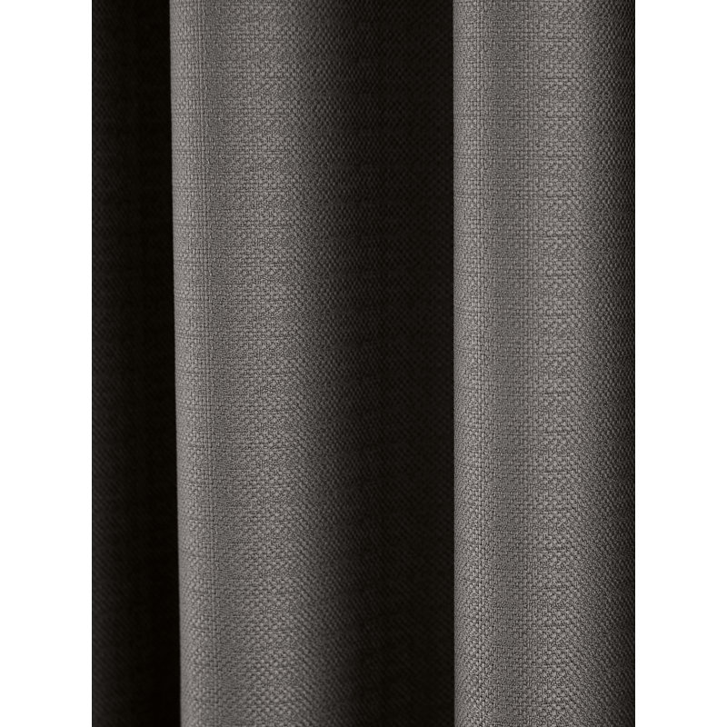 Eden Eyelet Room Darkening Curtains, Charcoal, 168 W x 137 D cm