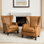 Ameliah Genuine Leather Wingback Chair