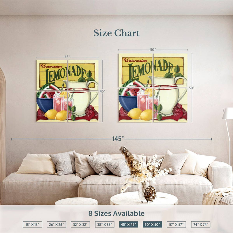 Yarlin Fruit Lemonade, 50" H x 50" W