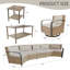 Ensemble de conversation modulaire 7 personnes avec coussins-465122746