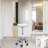 Swivel Adjustable Height Counter Stool with Metal Frame