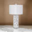 Lampe de table Darla - 76 cm (30 po) Poly Star - Finition blanche